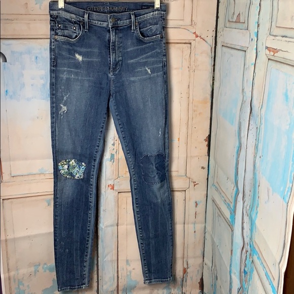 Citizens Of Humanity Denim - Citizens of Humanity Destressed with Patches